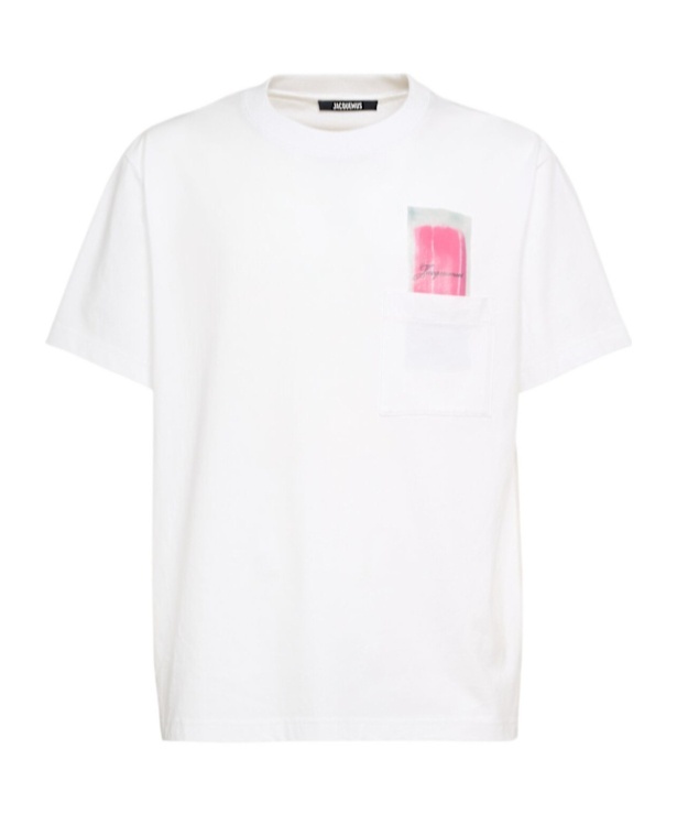 Jacquemus Classic Crew Neck T-shirt With Transparent Chest Pocket