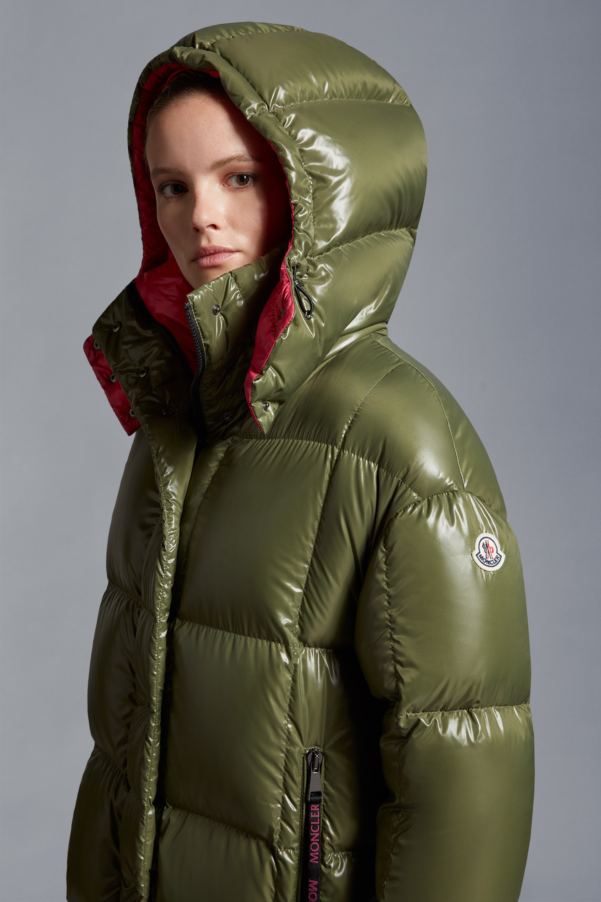 Moncler Parnaiba Quilted Coat In Green