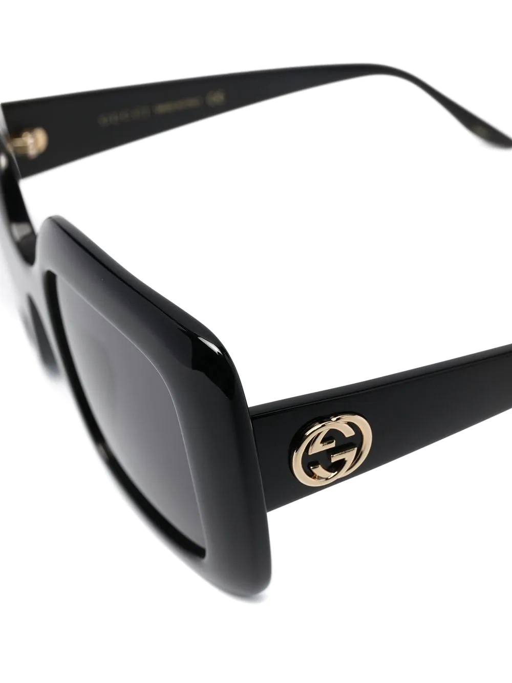 Gucci Interlocking G Square-frame Sunglasses In Black