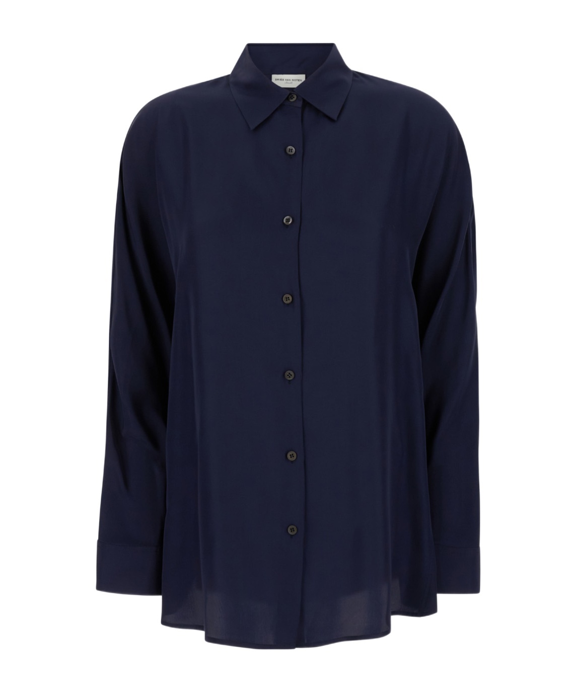 Dries Van Noten Blue Casio Shirt In Visocse Woman In Black