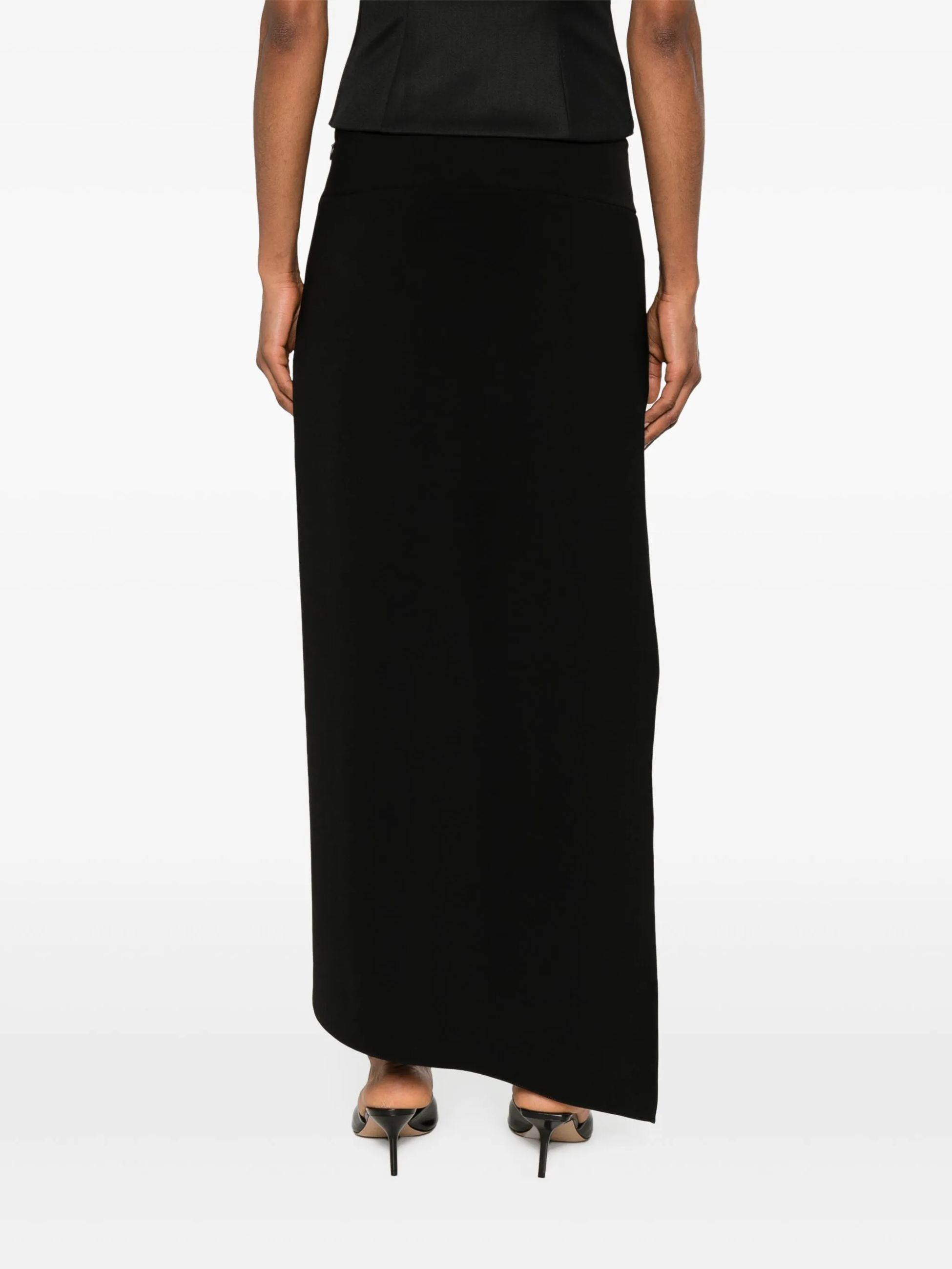 Courrèges Courreges Black Polyester Blend Skirt In Black