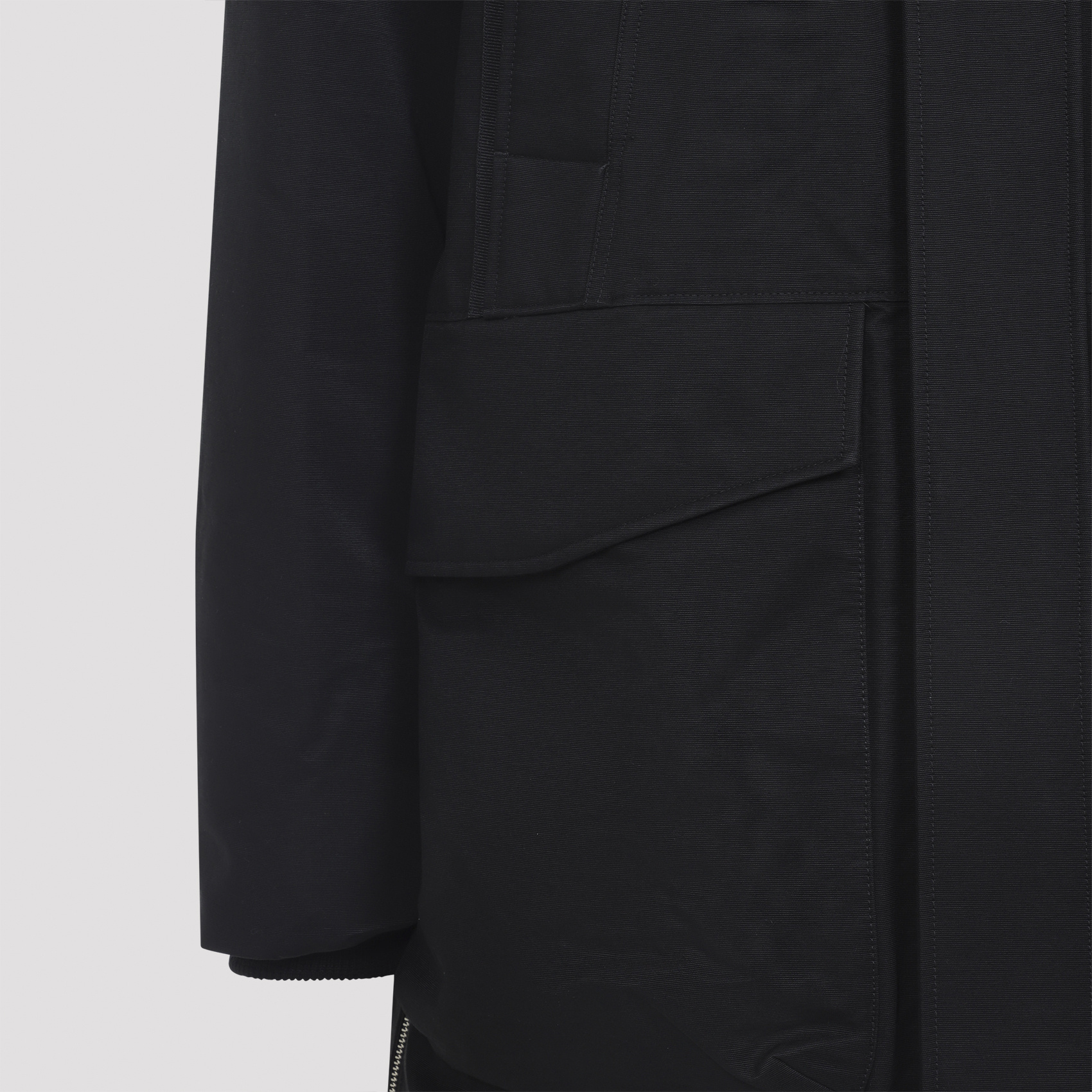 Moose Knuckles Dawson Parka With Detachable Fur Trim In Black