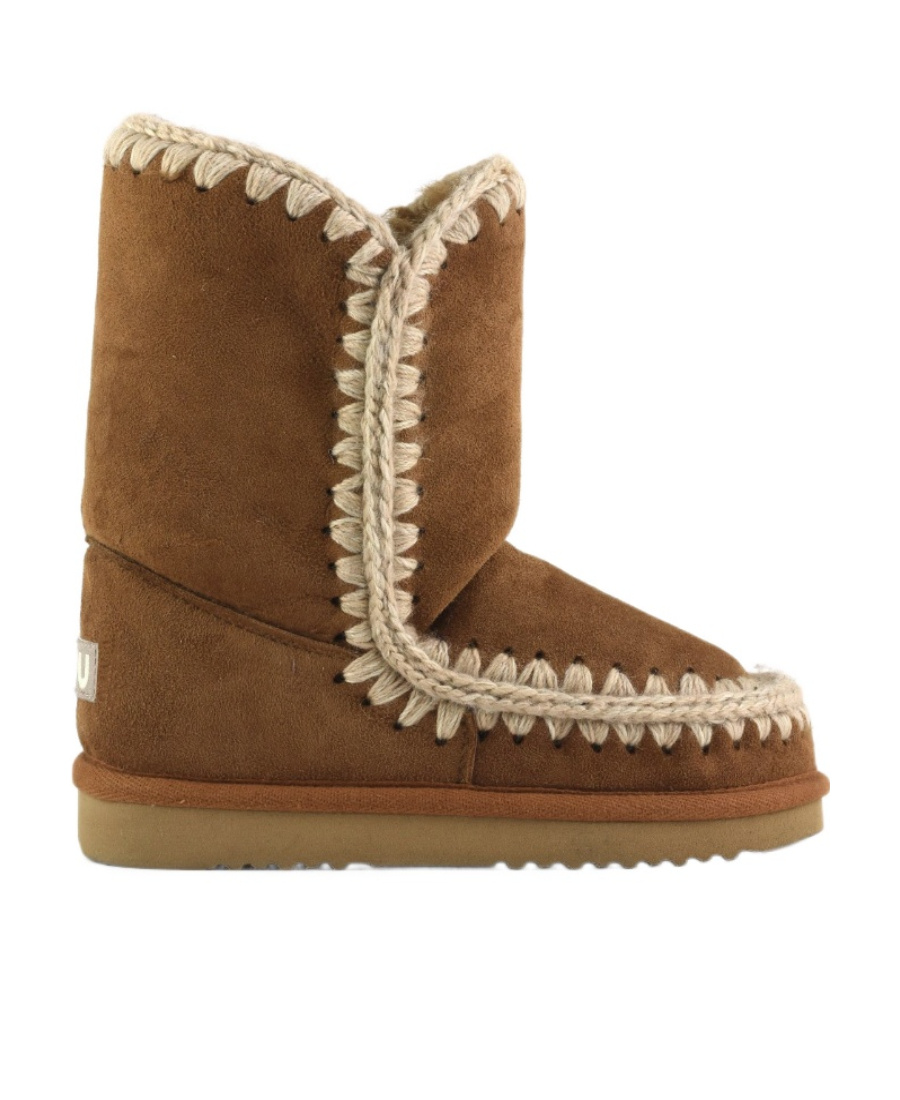 Mou Eskimo Suede Ankle Boots In Brown