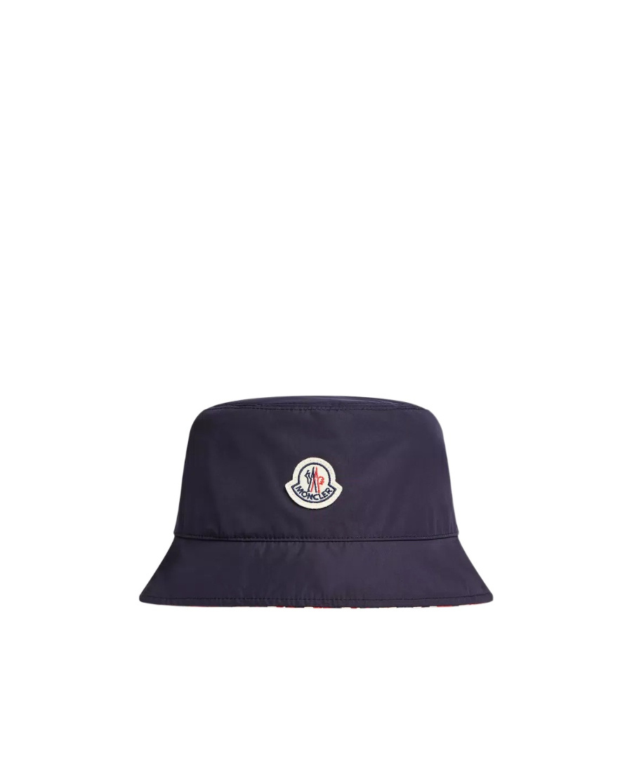 Moncler Logo-patch Bucket Hat In Blue