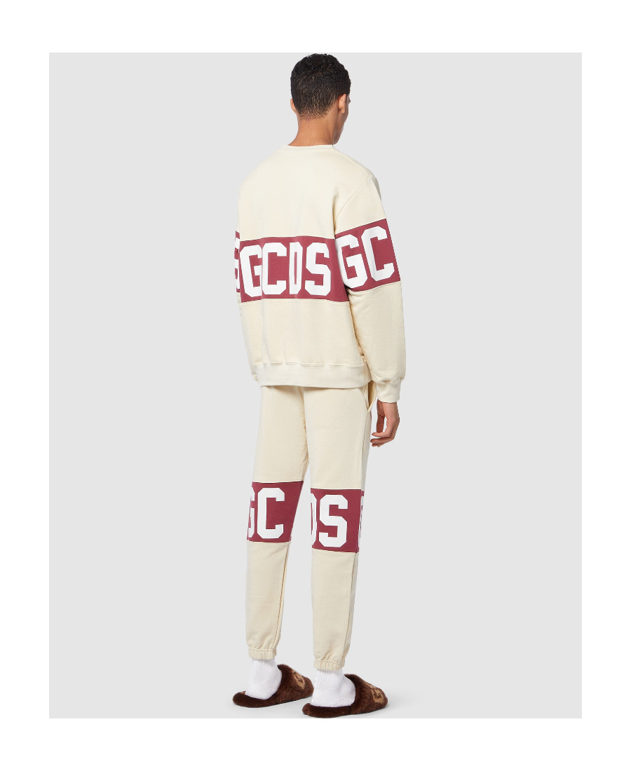 Gcds Off-white Band Lounge Pants In Nude