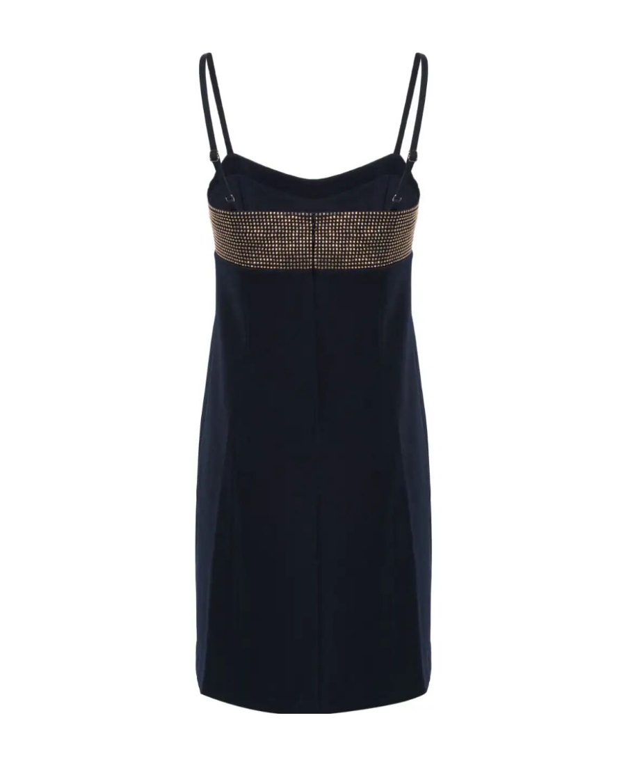 MICHAEL MICHAEL KORS RHINESTONED CUT-OUT MINI DRESS