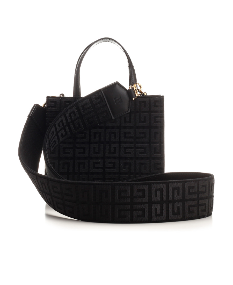 Shop Givenchy Mini G-tote Canvas Tote Bag In Black