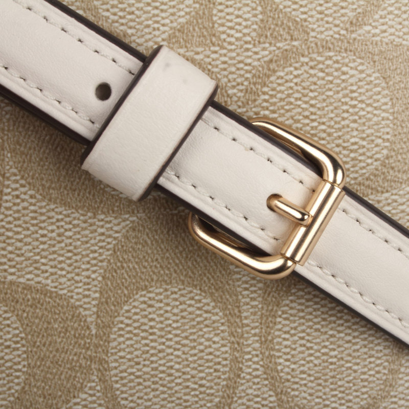 Coach Mini Jamie Logo Shoulder Bag In Nude