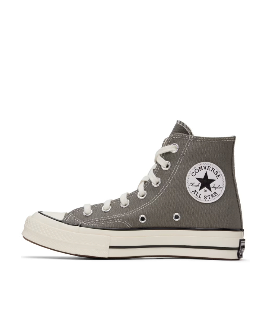 Converse Logo Affixed With High Upper Board Shoes In Black