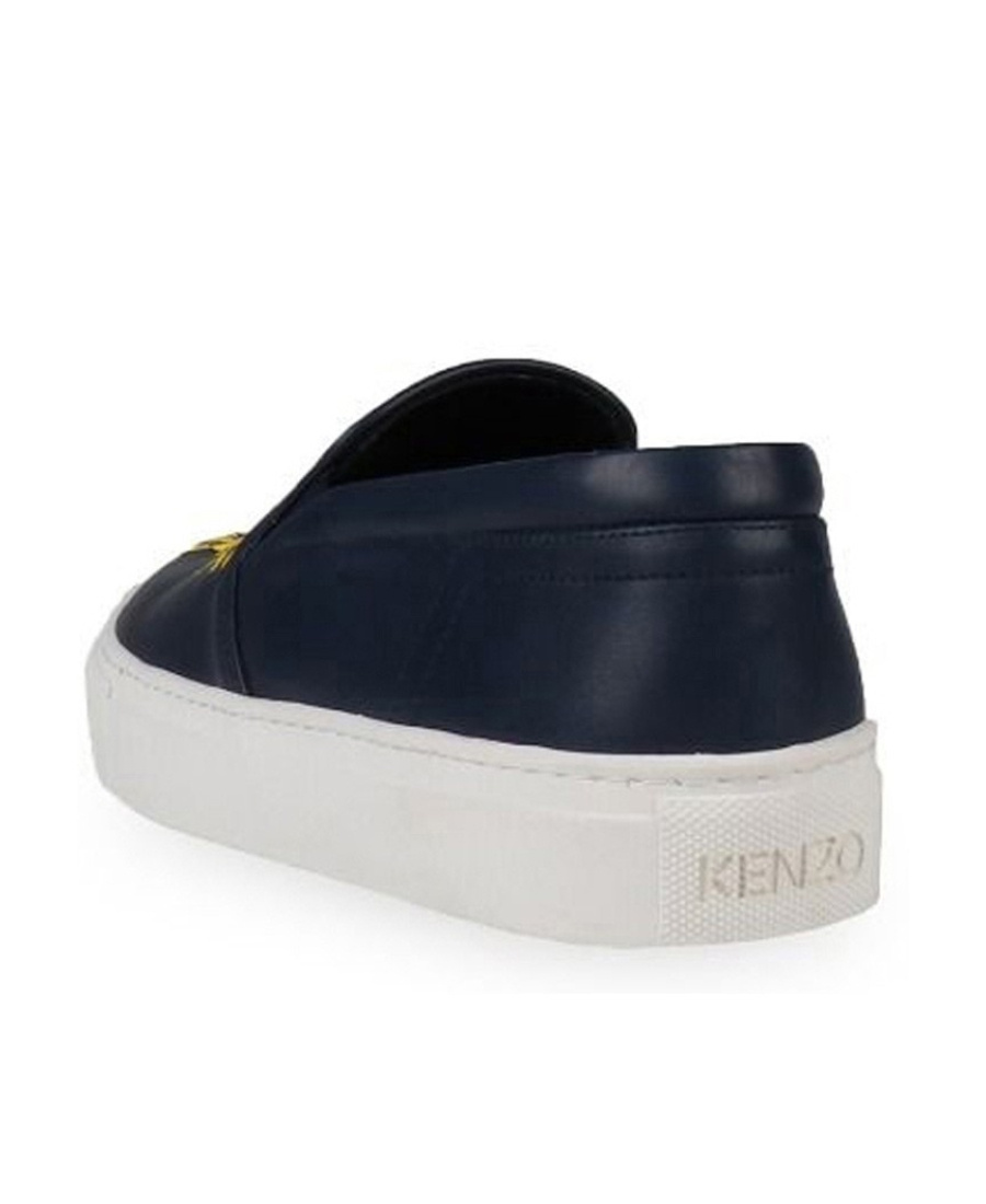 Kenzo Tiger Head Embroidered Leisure Sports Shoes In Black