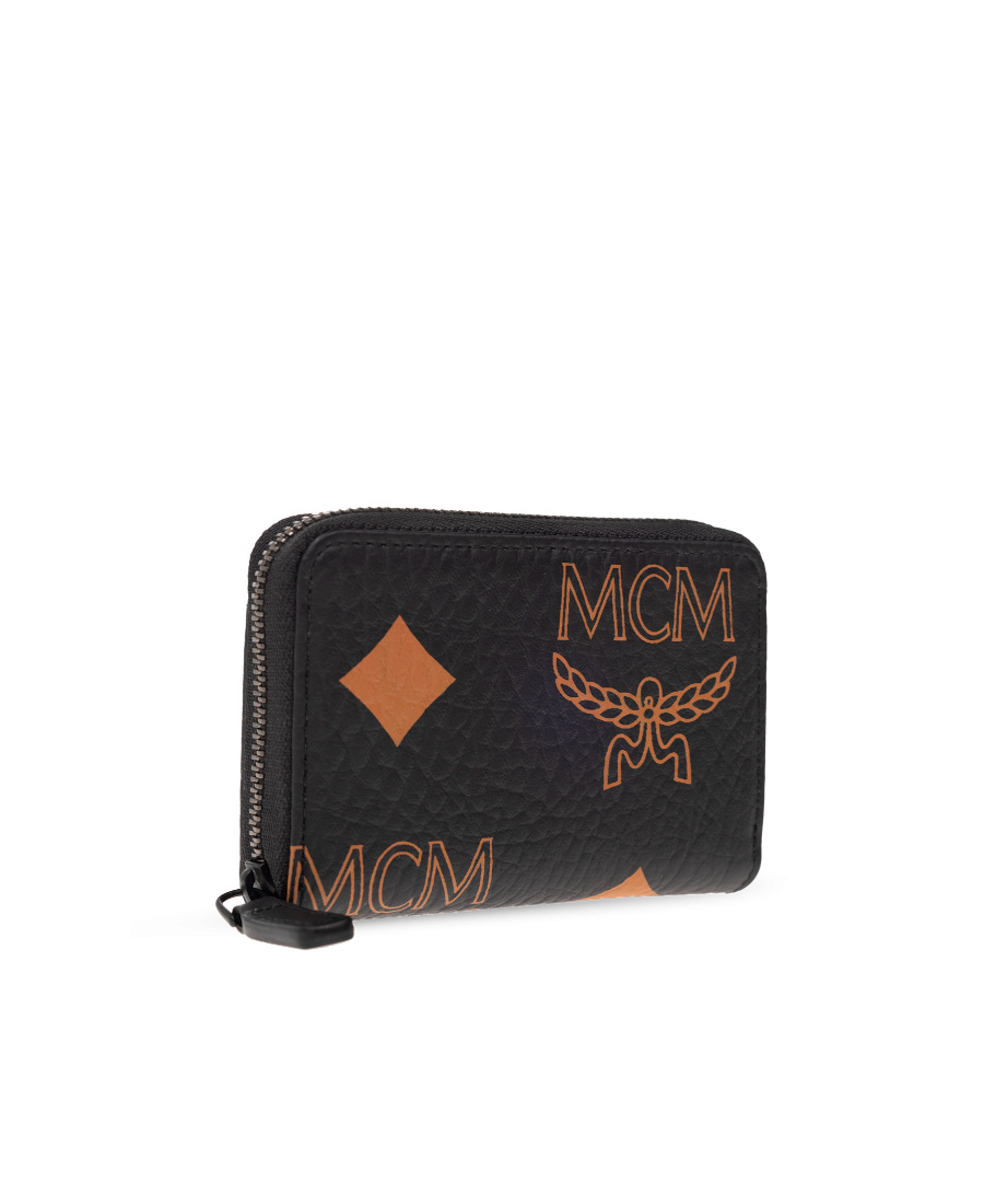 Mcm Logo Wallet In Black