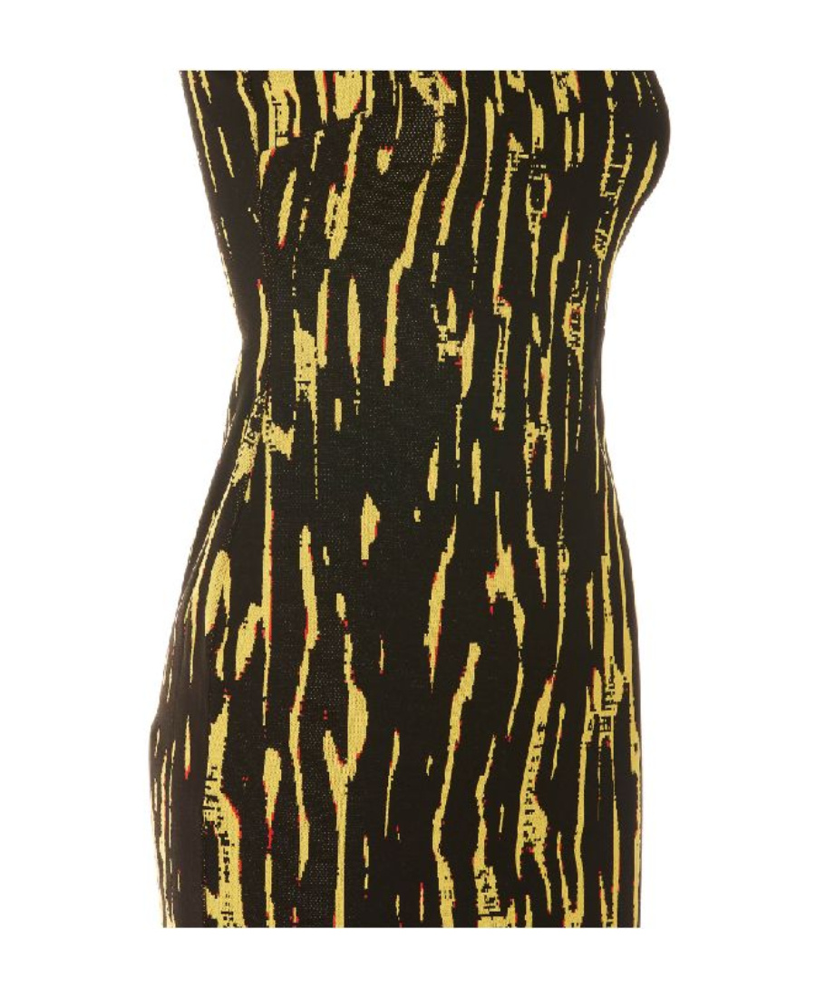 Ambush Jacquard Mini Dress In Black