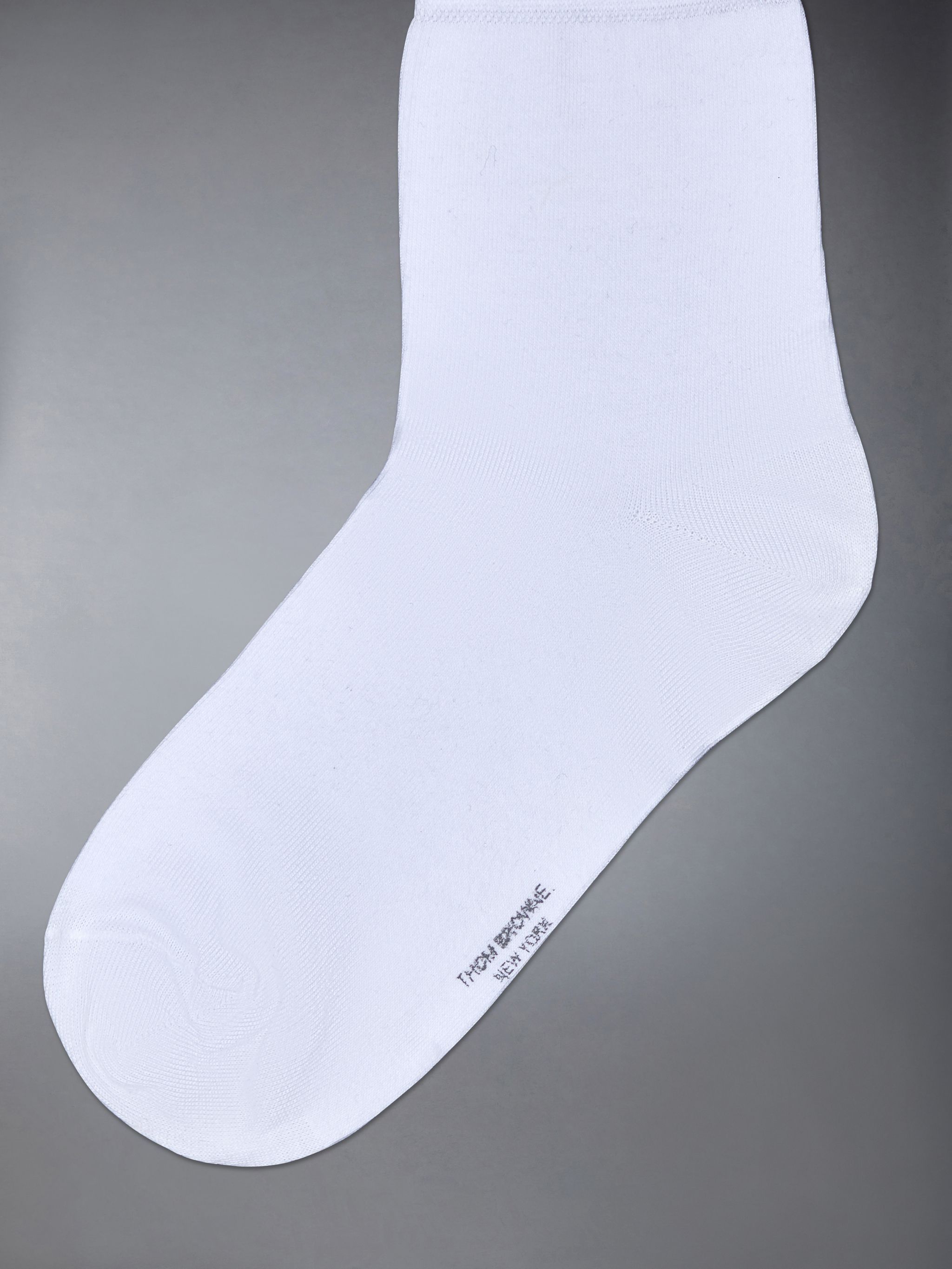 Thom Browne 3 Pairs Of Ankle Socks In White