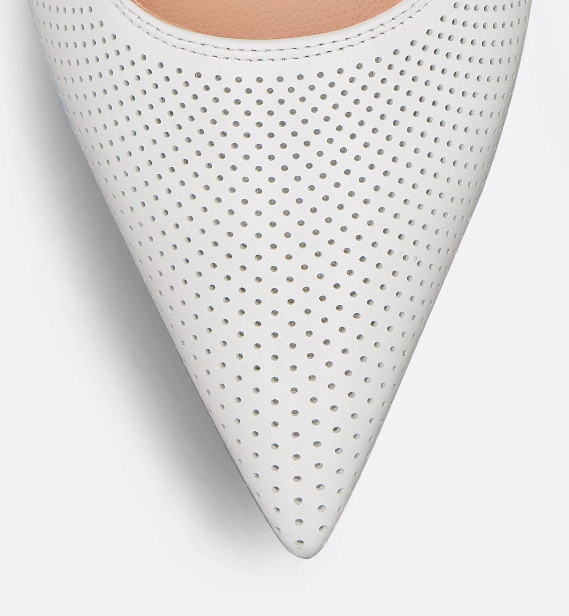 Dior Toujours Leather Slingback Flat In White