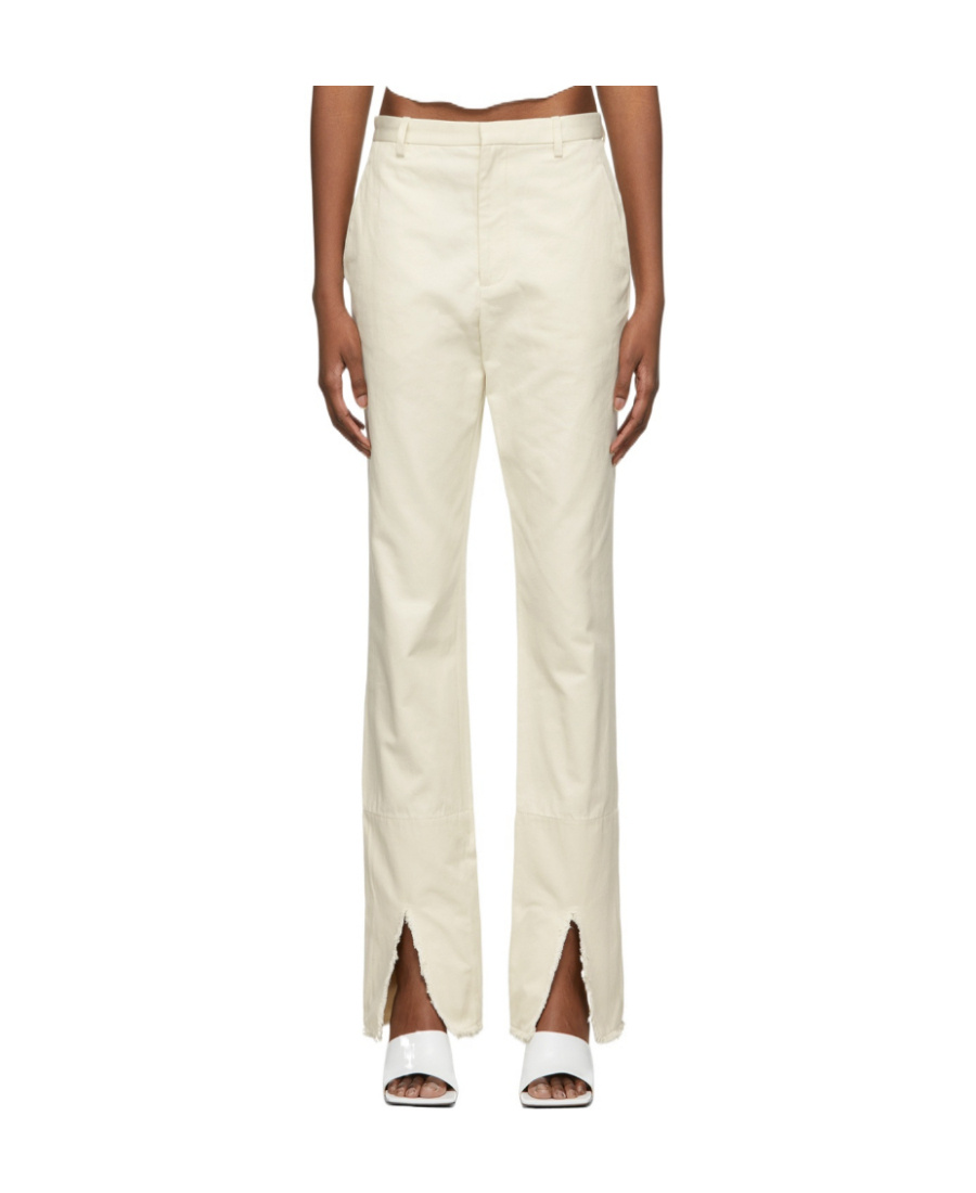 DION LEE SPLIT FRAYED PANTS