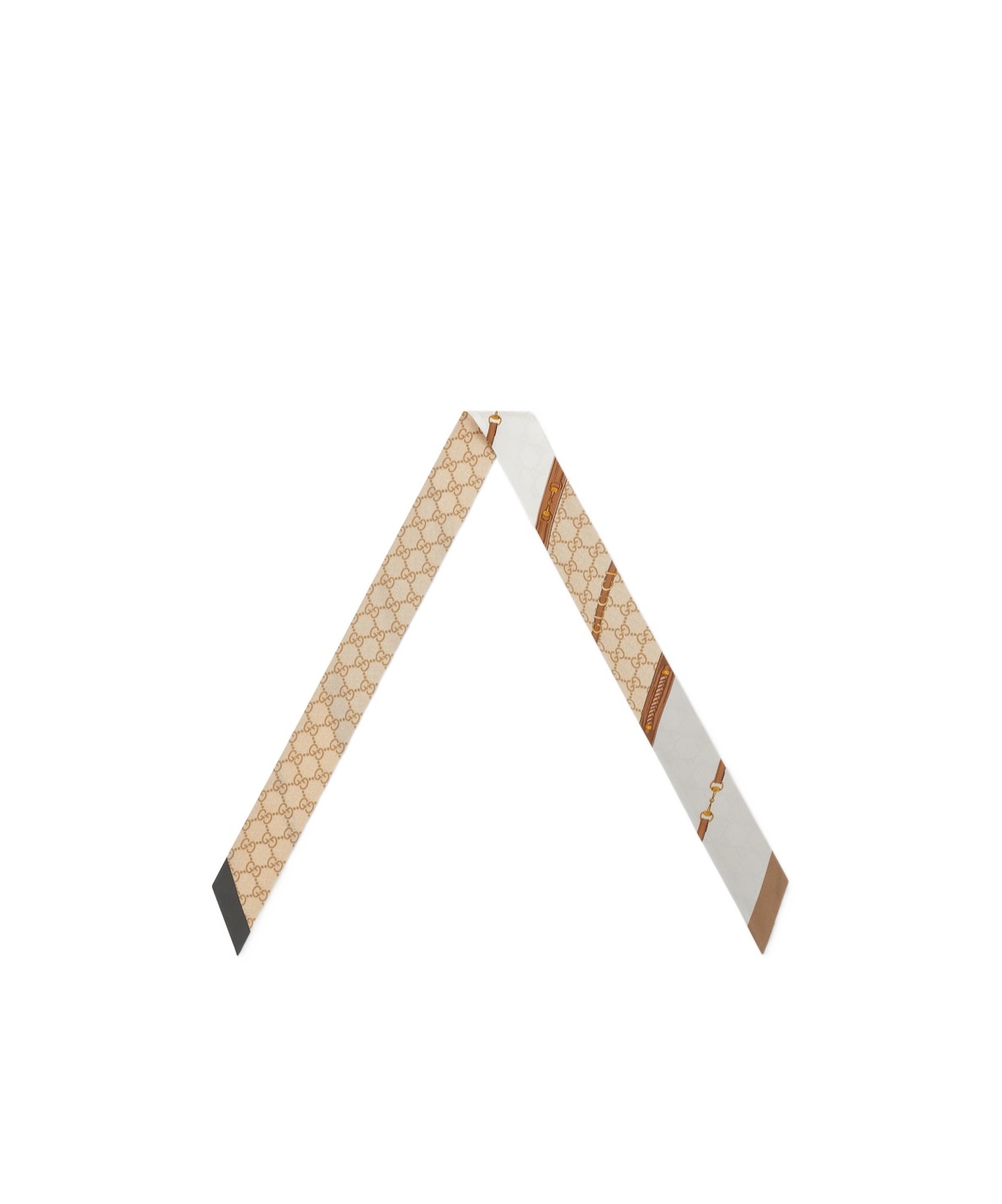 Gucci Collection Of Printed Silk Scarves In Gray