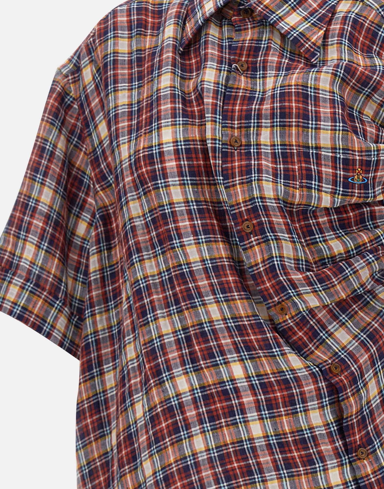 Vivienne Westwood Multicolour Tartan Deconstructed Shirt In Multi-color