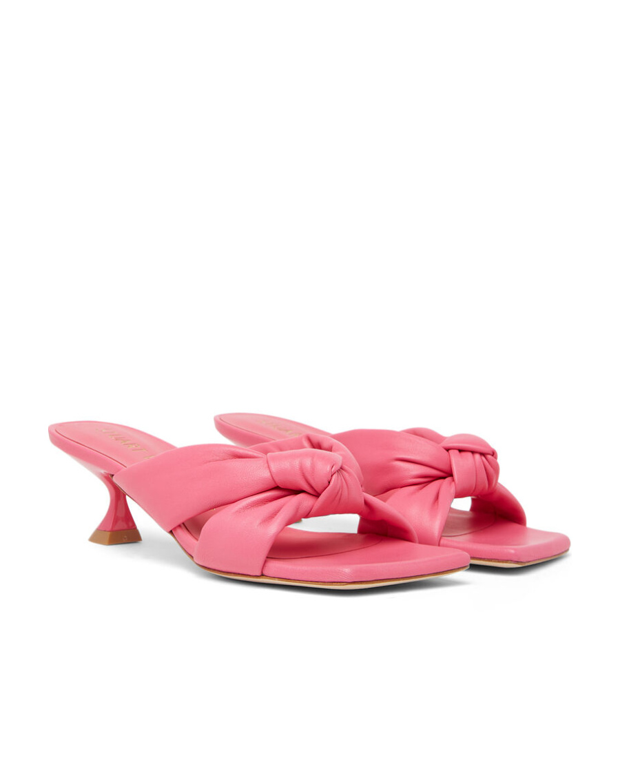 Stuart Weitzman Square Toe High-heeled Sandals In Pink