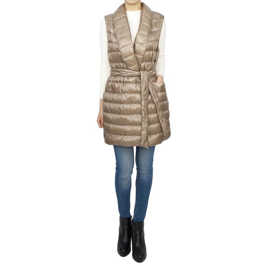 Herno Quilted Down Jacket In Gold