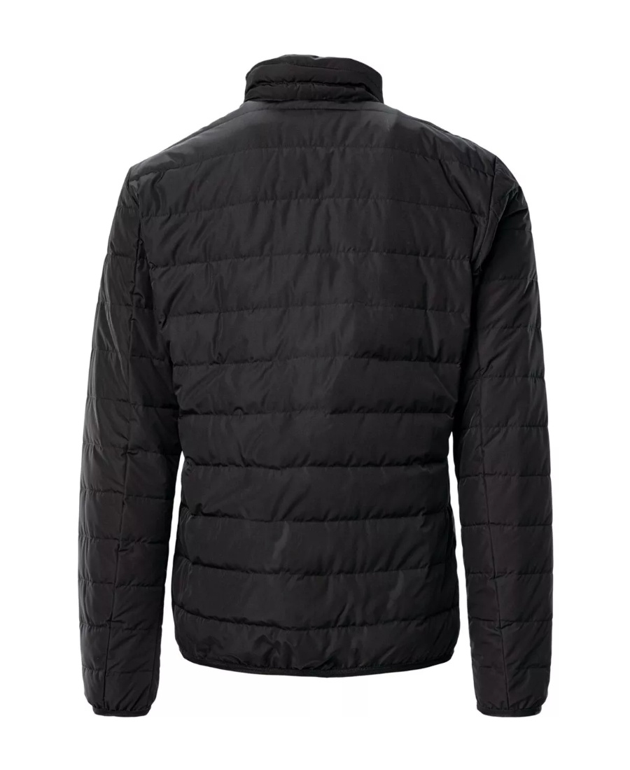 Ea7 Logo-patch Quilted Jacket In Black