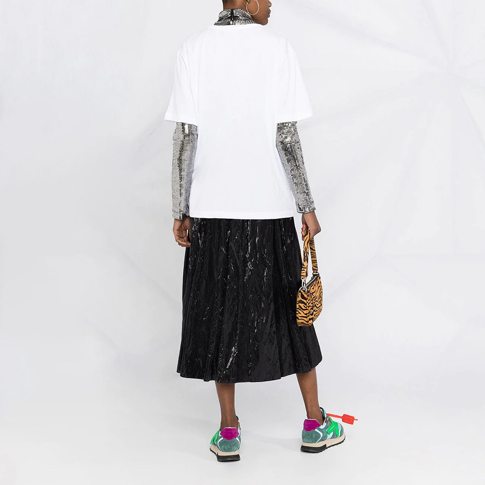 Moschino T-shirt With Round Neck And Short Sleeves In White