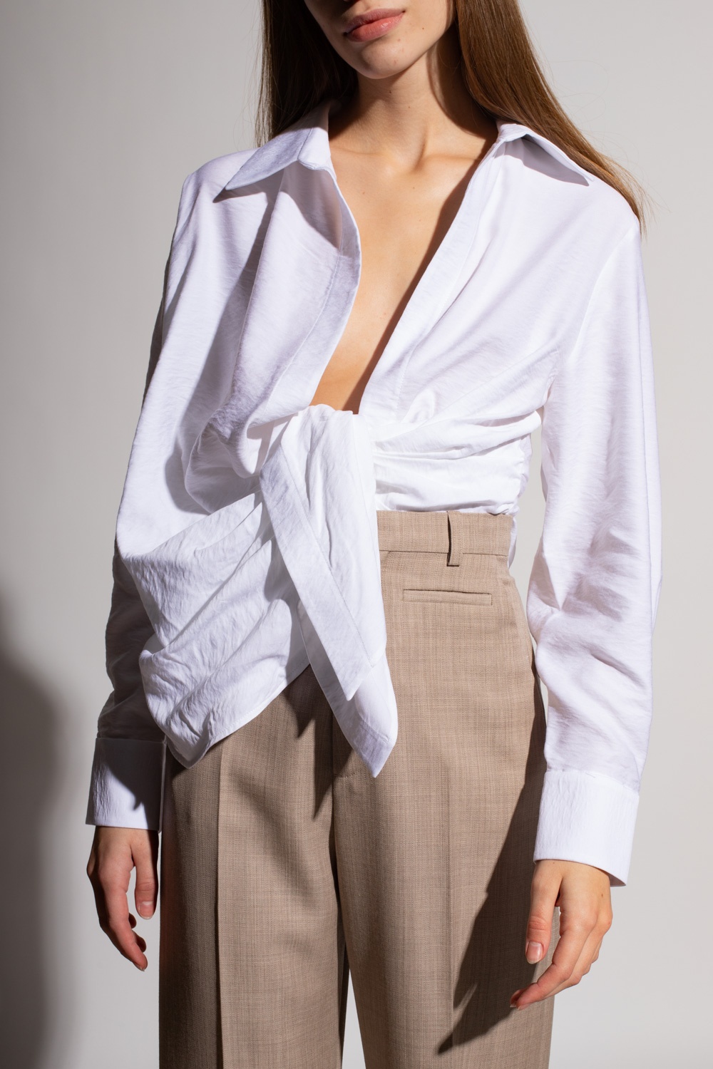 Jacquemus Women La Chemise Bahia Shirt In White