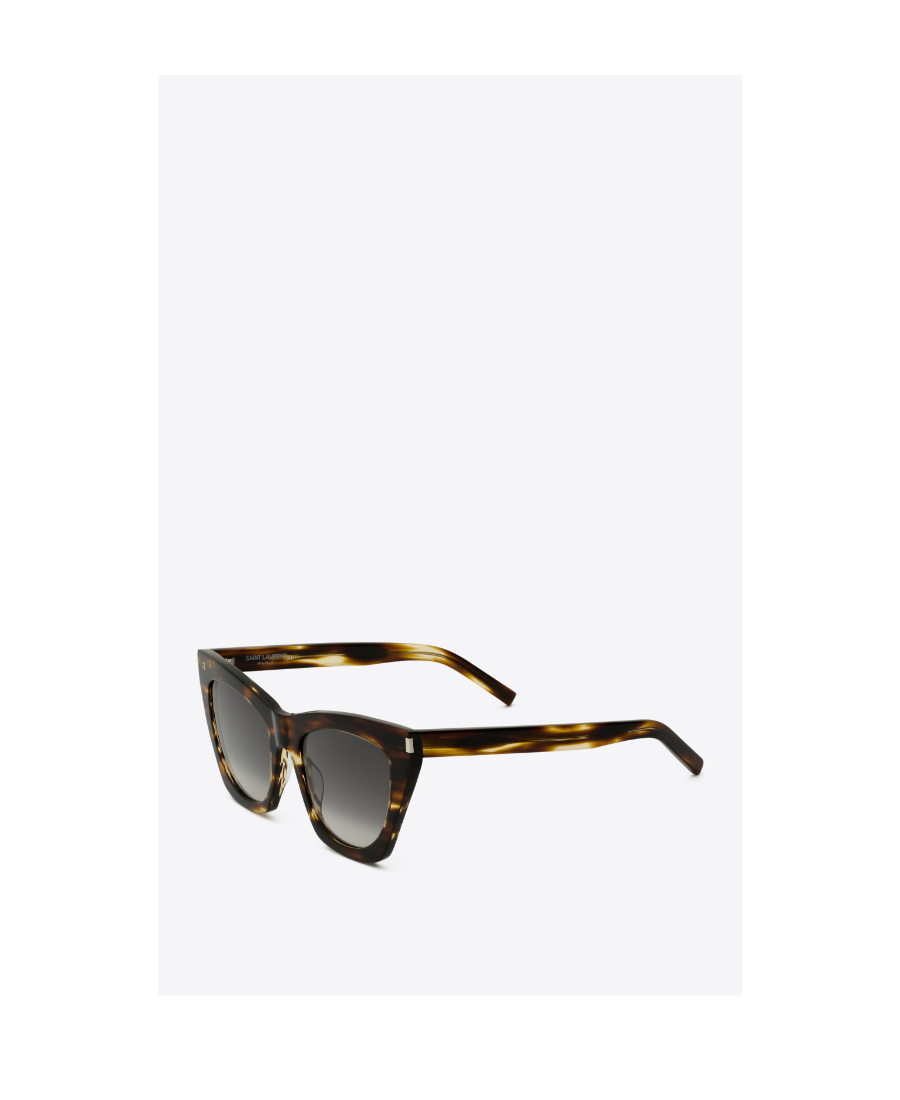 Saint Laurent Kate Cat-eye Frame Sunglasses In Black