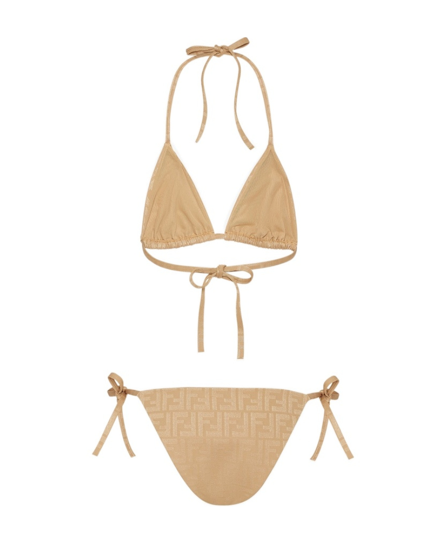 Fendi Double-sided Bikini In Nude