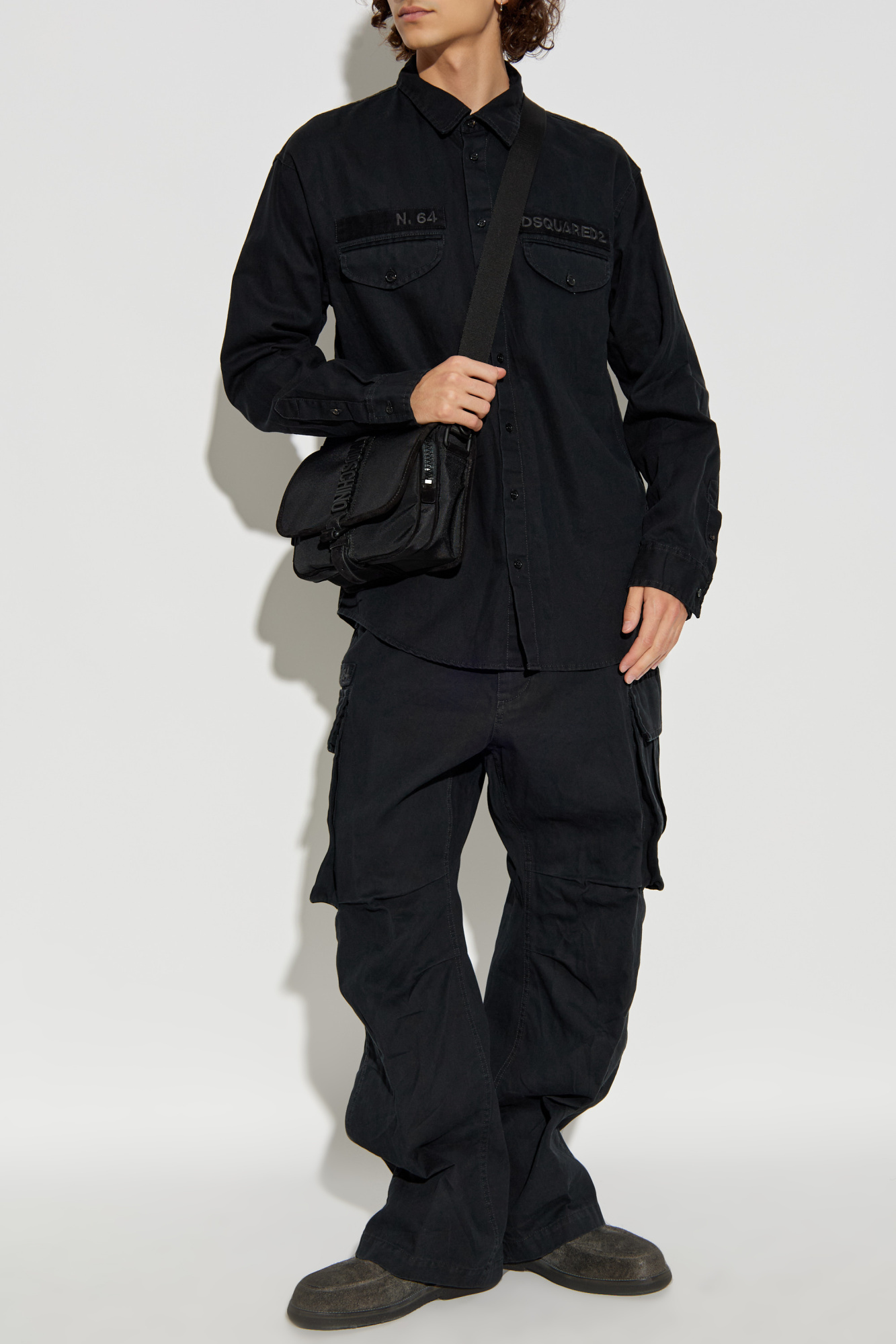 Dsquared2 Waistband Casual Pants In Black
