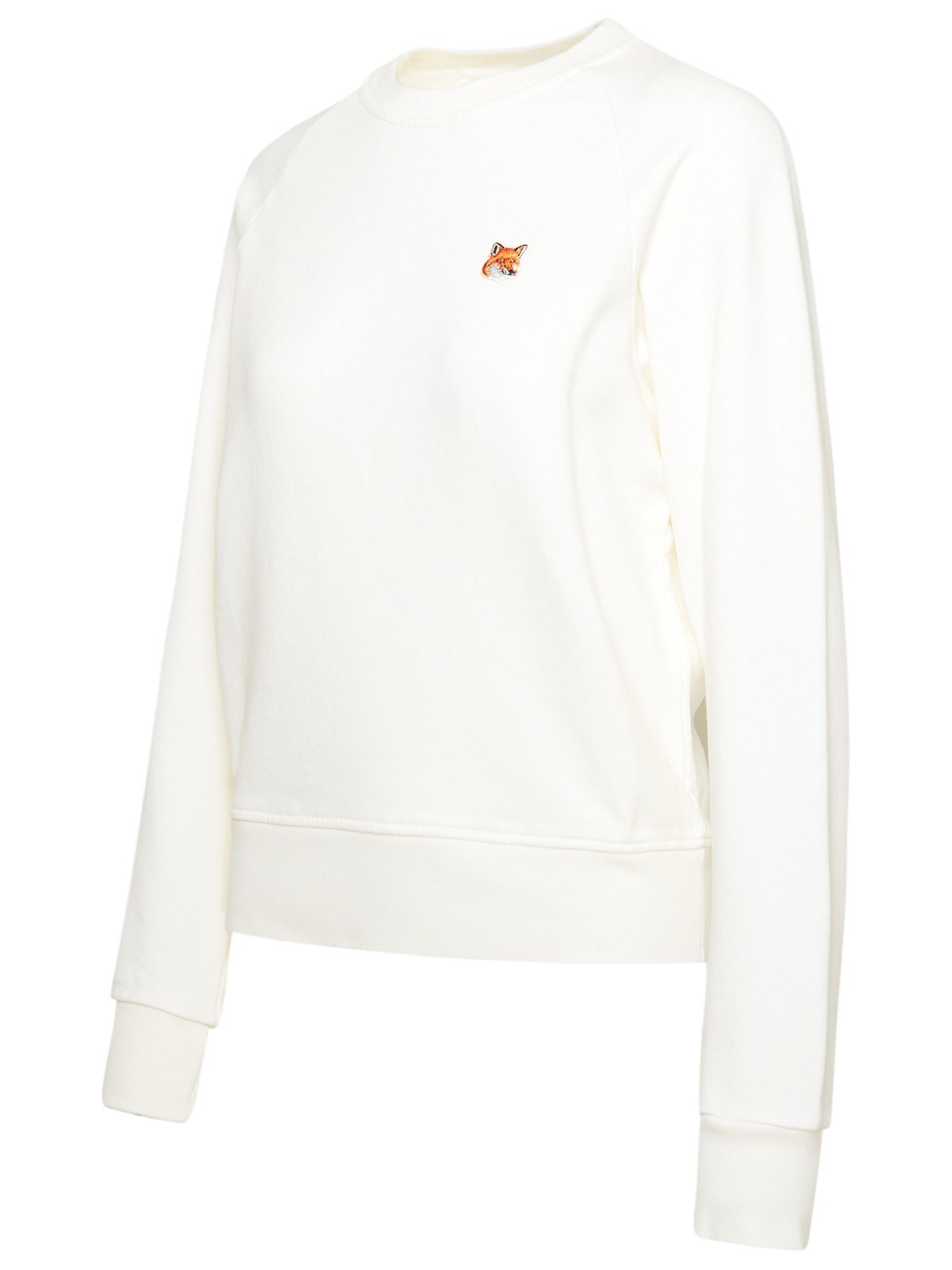 Shop Maison Kitsuné Fox-patch Sweatshirt In White