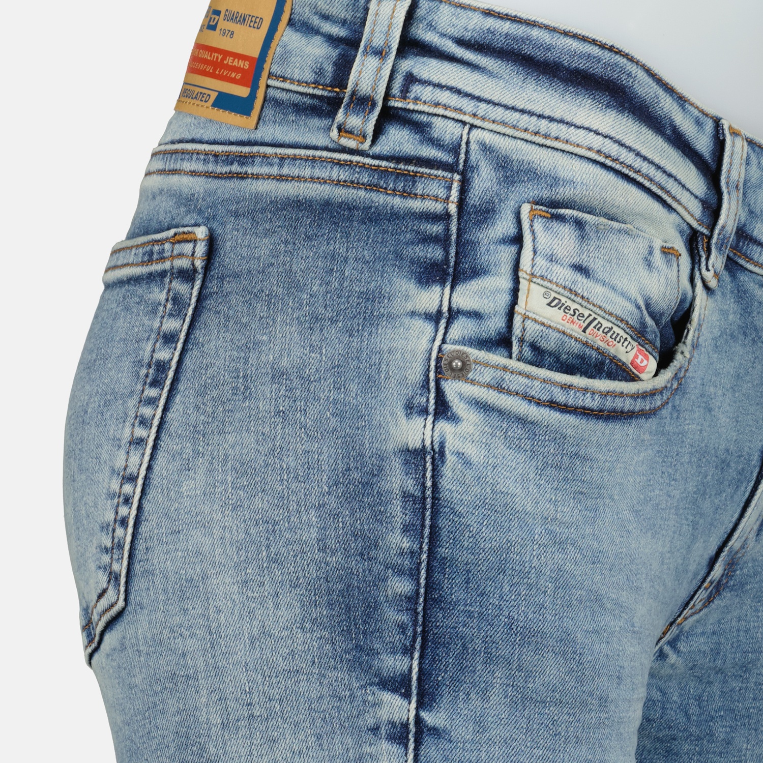 Diesel Belt-loop Jeans In Blue