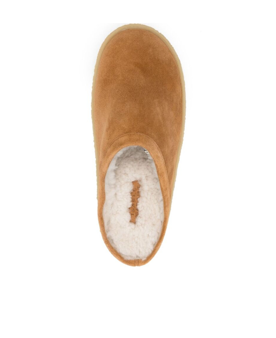 Isabel Marant Fozee Suede Flatform Mules In Nude