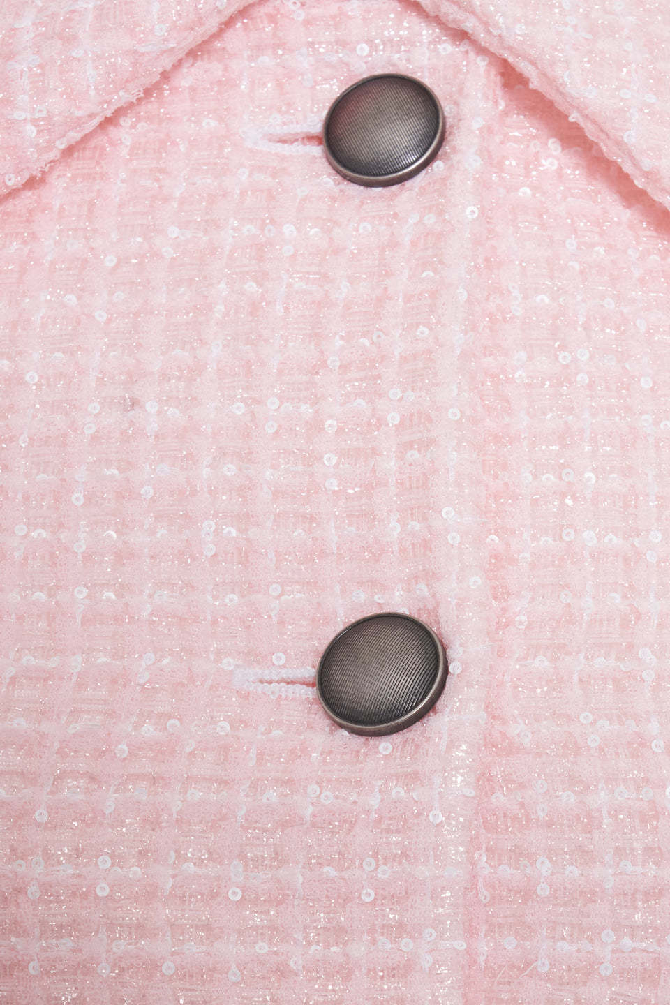 Alessandra Rich Women's Sequin Checked Tweed Jacket In Pink