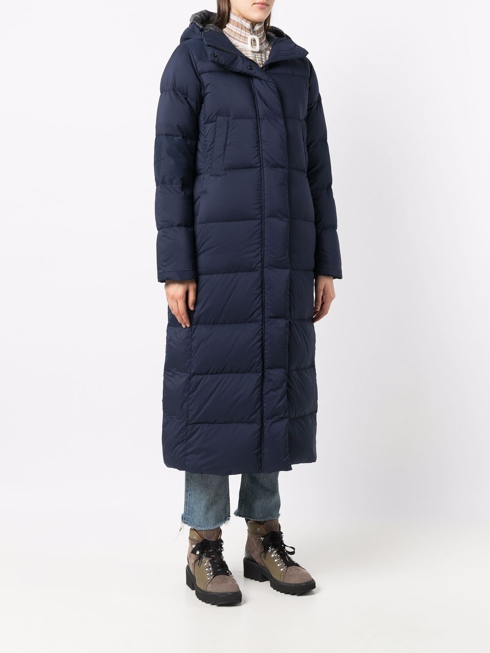 Canada Goose Alliston Hooded Puffer Coat In Black