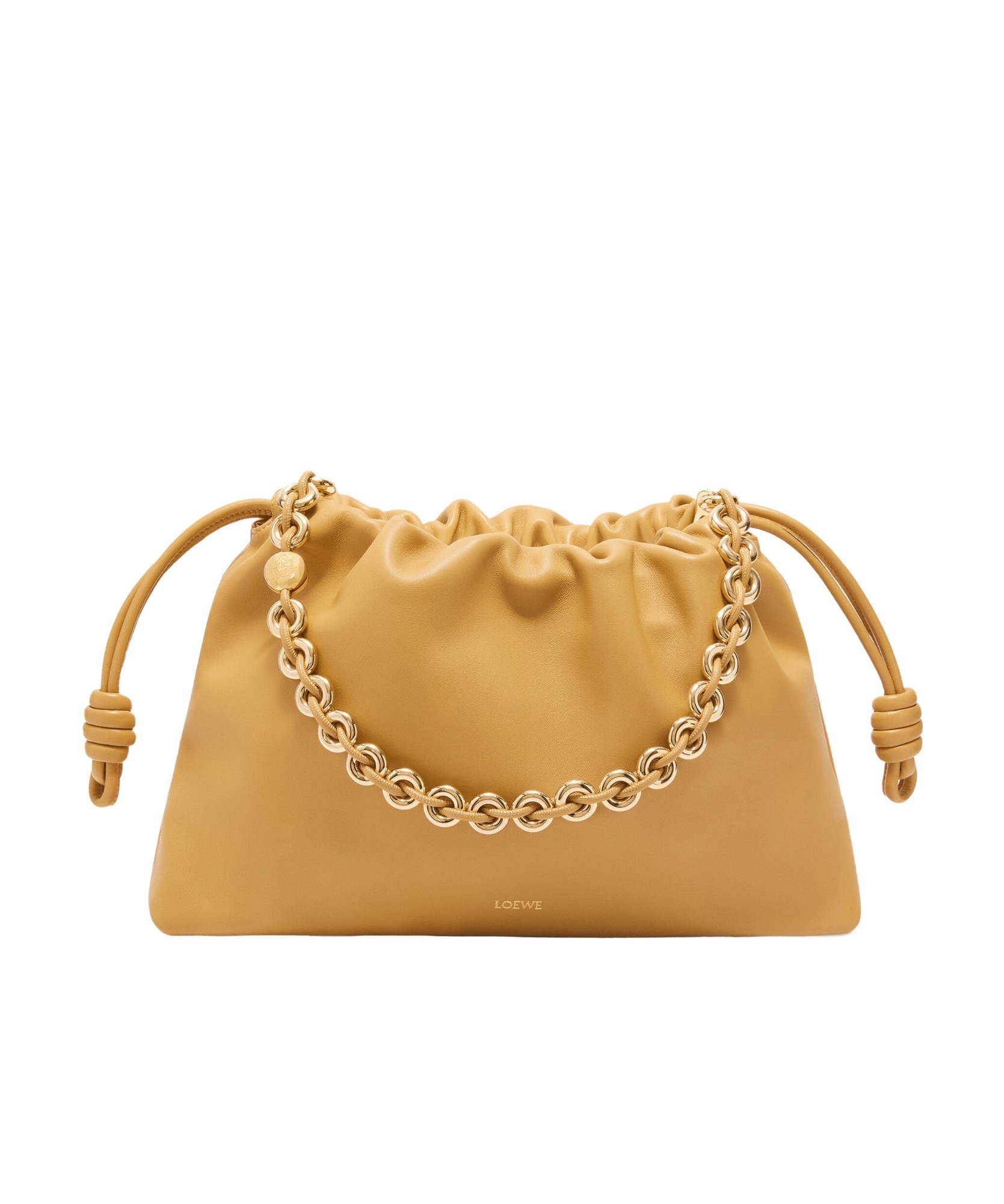 Loewe Large Flamenco Purse In Mellow Nappa Lambskin In Brown