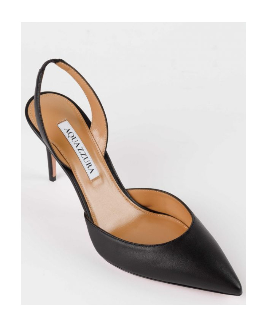 Aquazzura Logo High Heels In Black