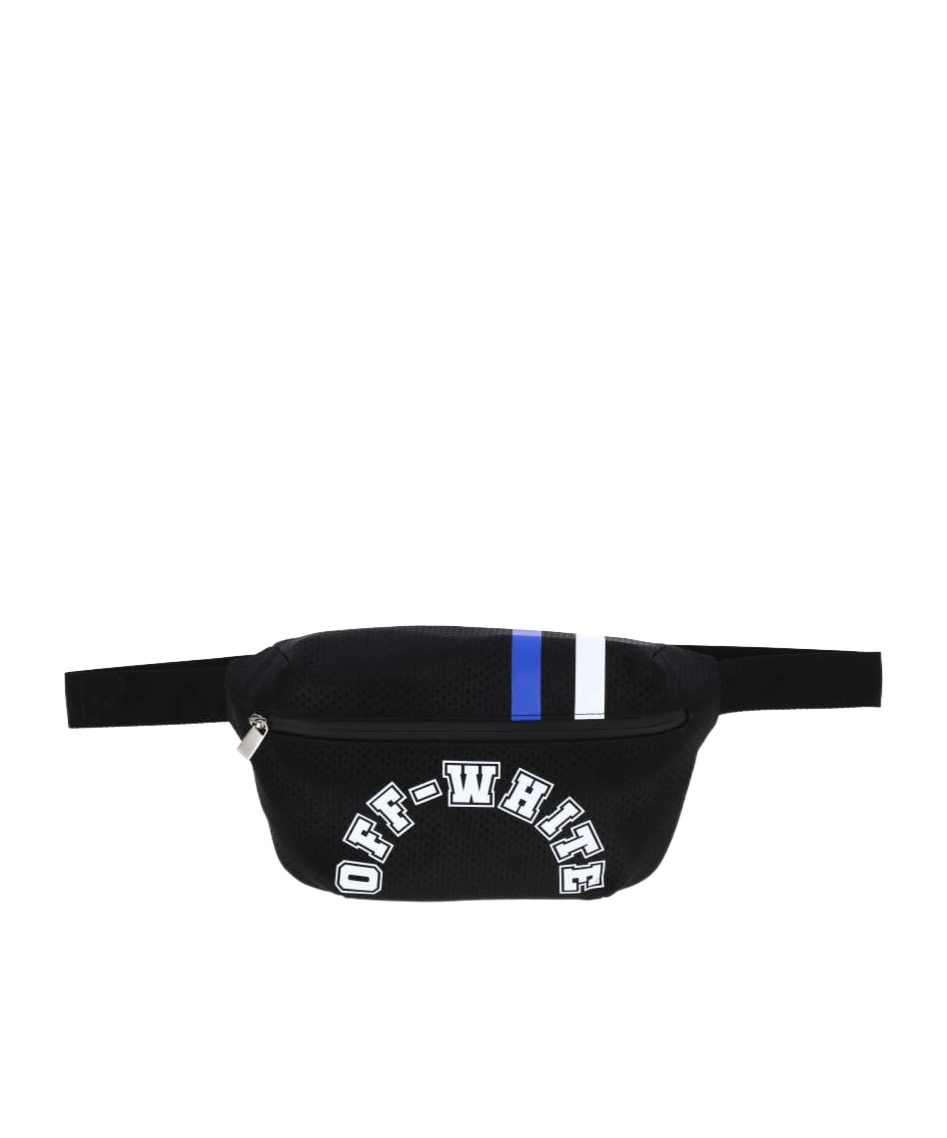 Off-white Outdoor Baseball Mesh Belt Bag In Black
