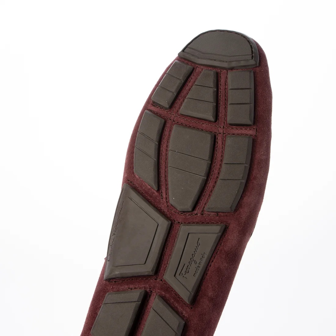 Ferragamo Loafers With Logo Buckle In Brown