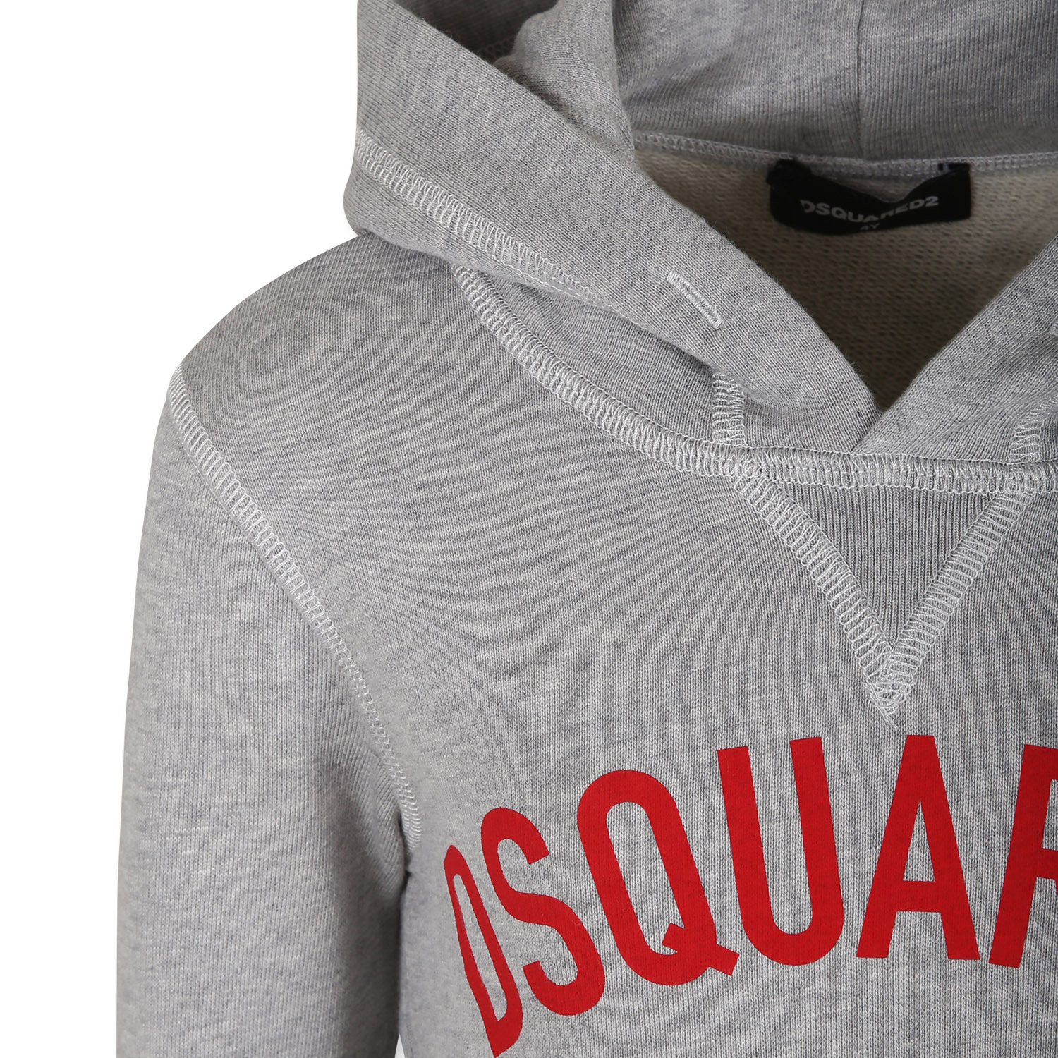 Dsquared2 Long-sleeved Hooded Hoodie In Gray