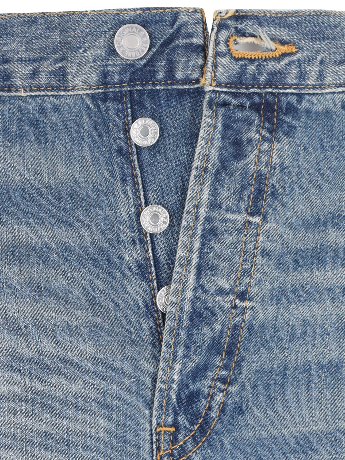 Re/done Straight Jeans In Gray