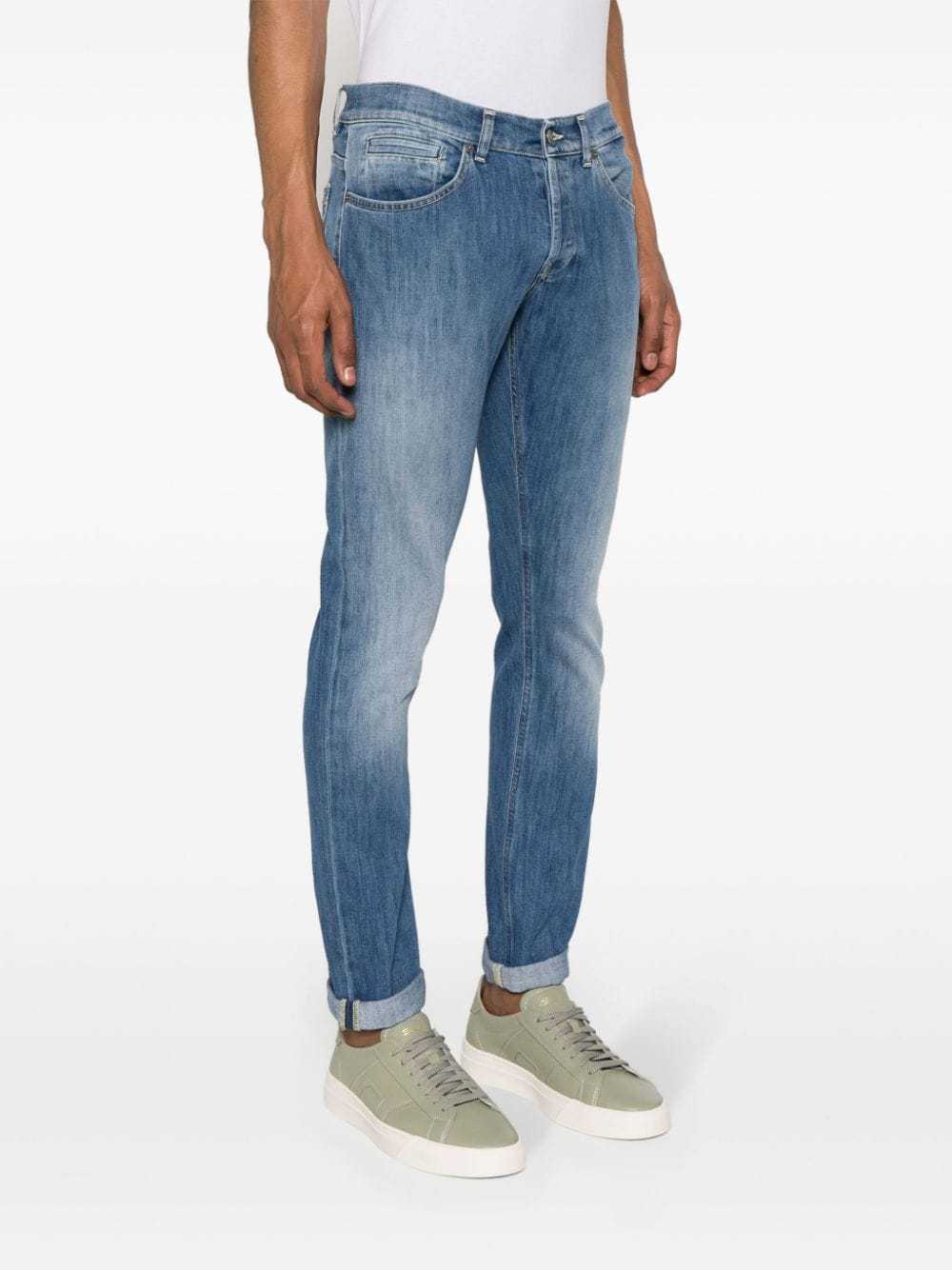 Dondup George Mid-rise Skinny Jeans In Blue