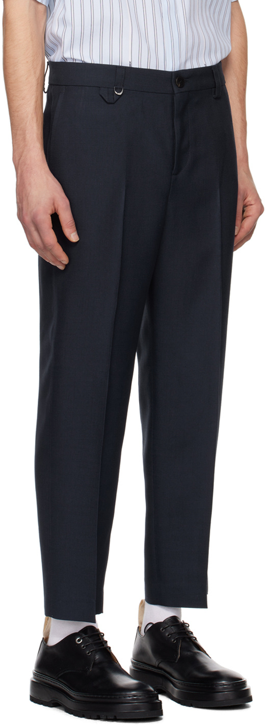 Jacquemus Casual Pants With Waist And Loop Straps In Black