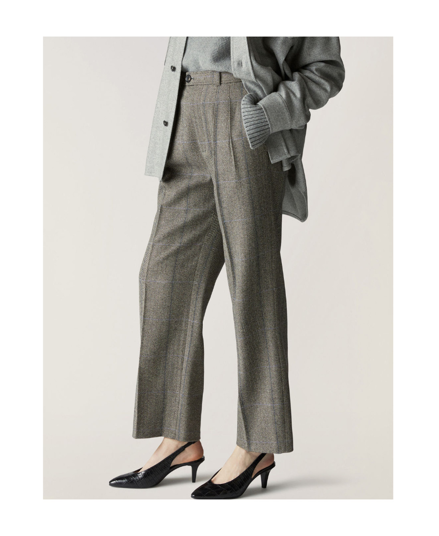 Loro Piana Barbed Straight-leg Trousers In Gray