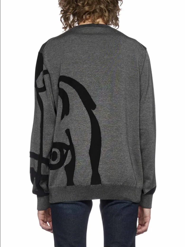 Kenzo Abstract Tiger-print Sweatshirt In Black