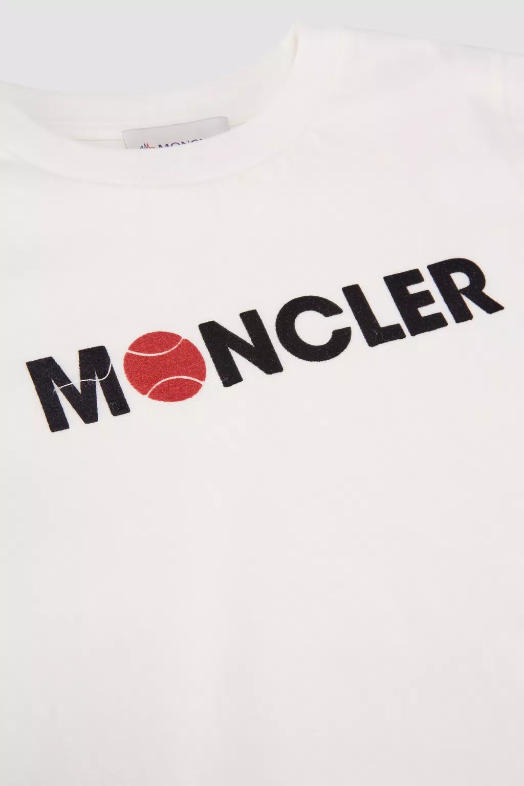 Moncler Flocked-logo T-shirt In White