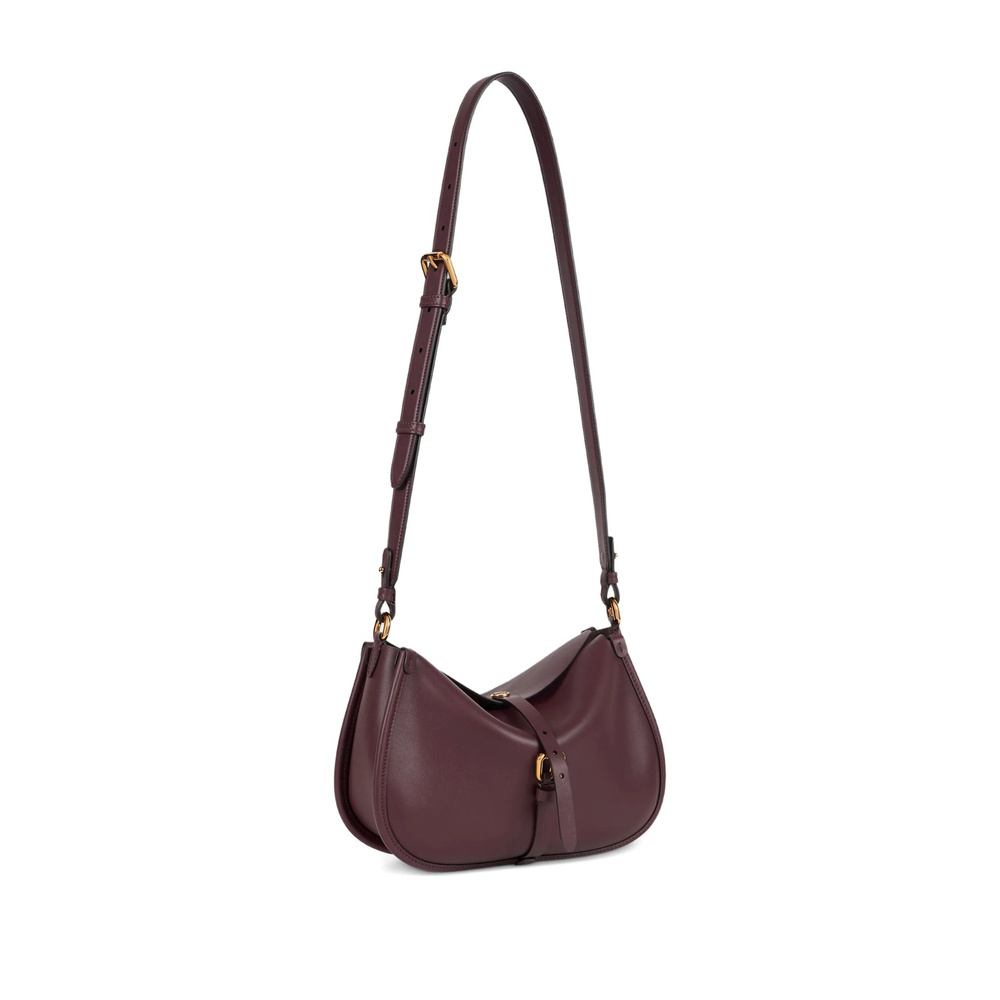 Etro Small Crossbody Bag With Adjustable Strap And Buckle Detail In Purple