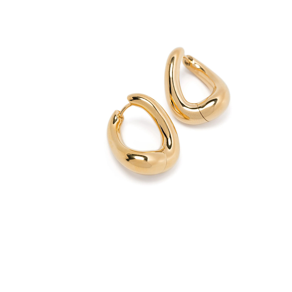 Tom Wood Twist Hoop Earrings In Gold