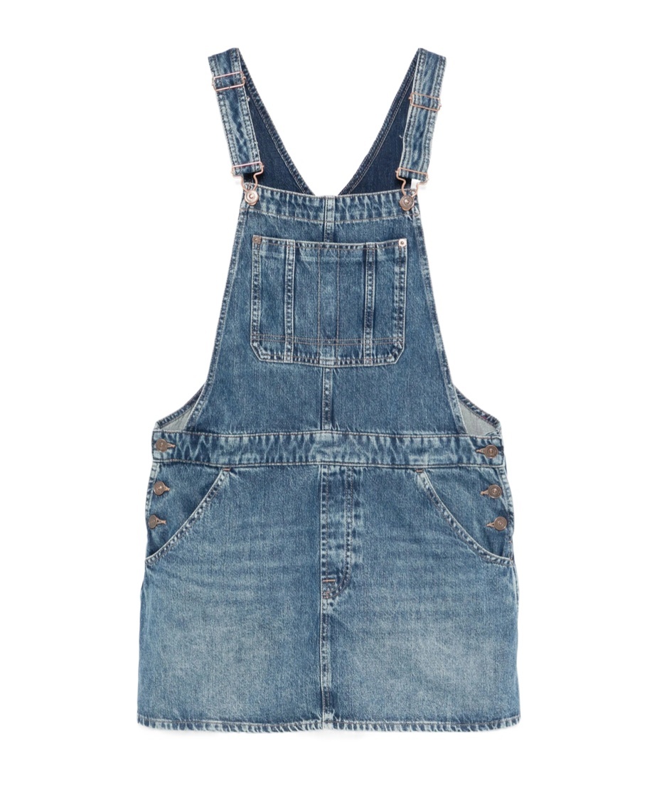 7 For All Mankind Sleeveless Jumpsuit In Blue