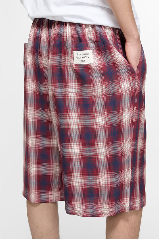 Acne Studios Plaid Shorts