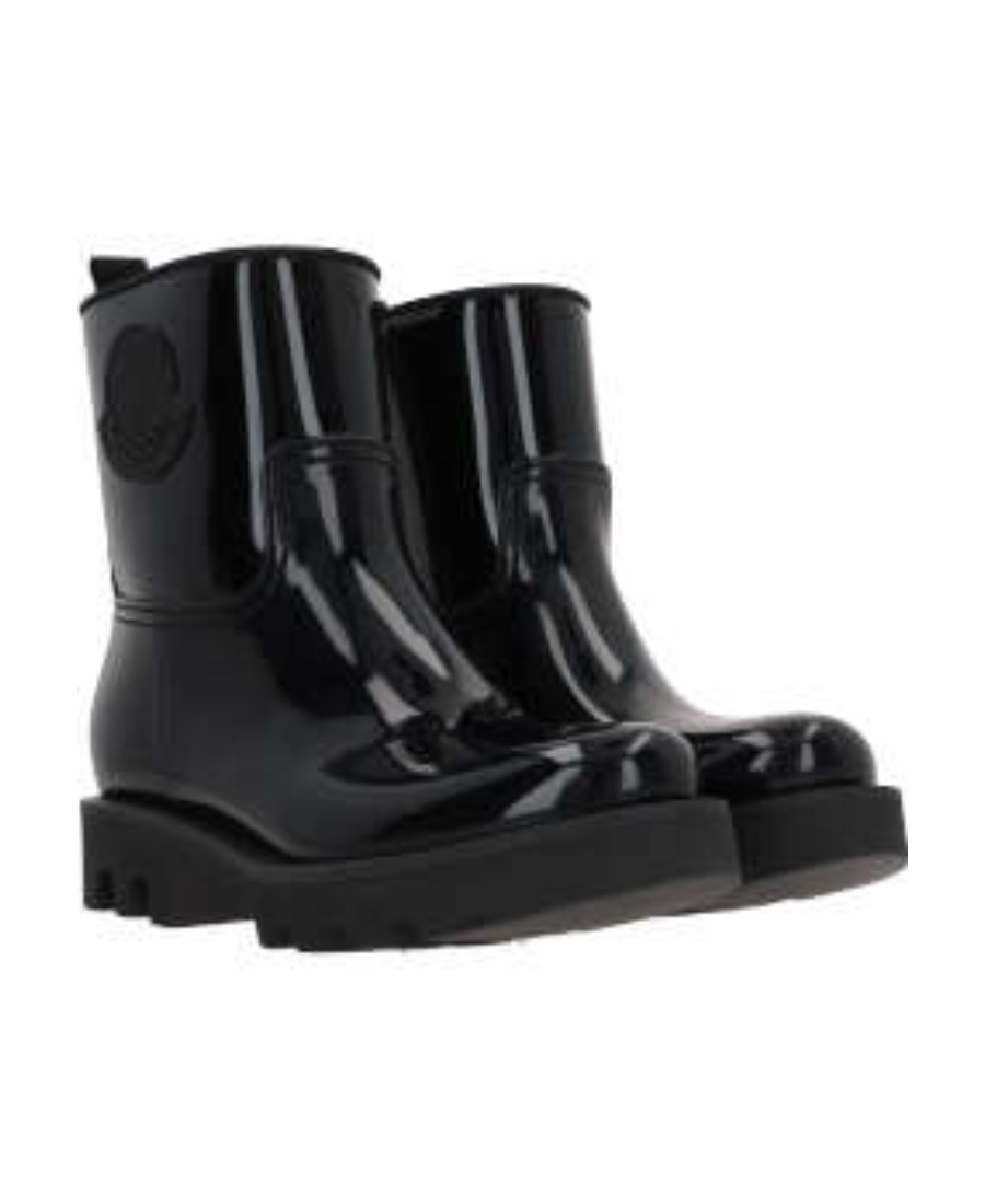 Moncler Kickstream Waterproof Rain Boot In Black